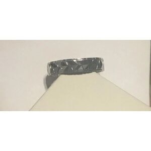 New Stainless Steel Diamond Cut Bracelet